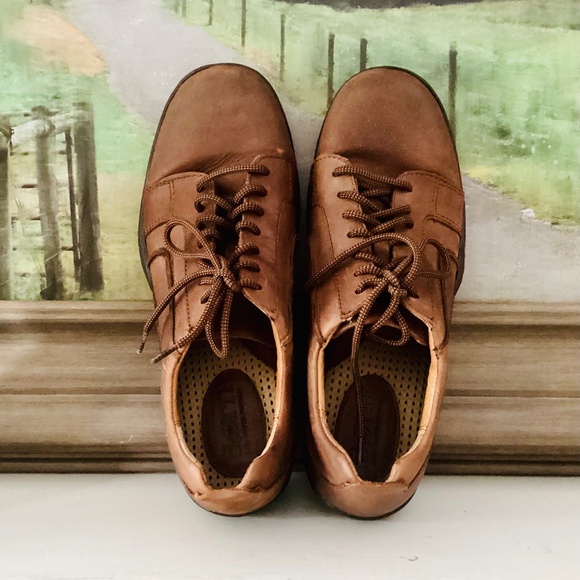 Born | Shoes | Born Size Mens Brown Leather Lace Up Oxford  Born Brown Leather Casual Lace Up Oxford Shoes H64123 CBEF19 Men’s Size 10M main image 0